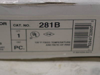 New gs edwards 281B heat detector 135 degrees f 