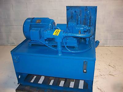 Oilgear hydraulic power unit 15HP 21GPM 1800RPM 3000PSI