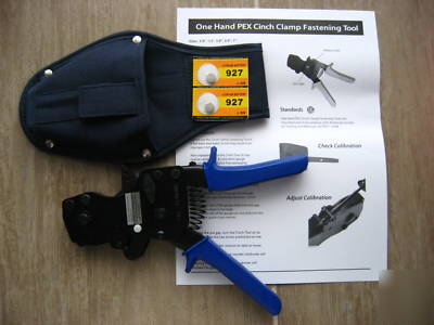 One hand pex cinch clamp tool (patent pending)