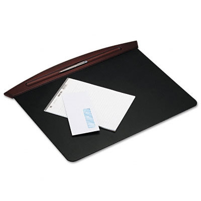 Rolodex executive woodline ii desk pad mahogany