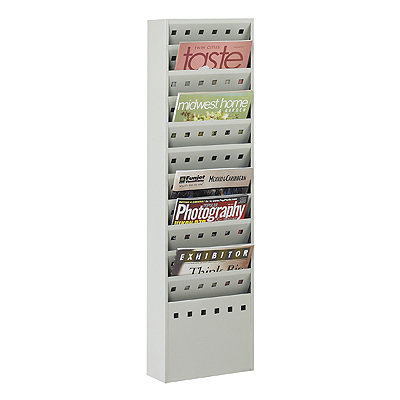 Safco office steel magazine literature rack 11 pockets
