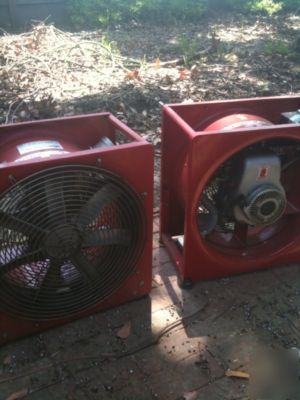 Two gas-powered blowers- 10,000CFM smoke ejectors