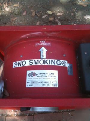 Two gas-powered blowers- 10,000CFM smoke ejectors