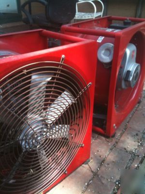 Two gas-powered blowers- 10,000CFM smoke ejectors