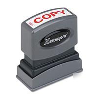 Xstamper one-color title message stamp, "copy,&...