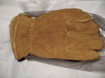  industrial genuine leather work gloves large