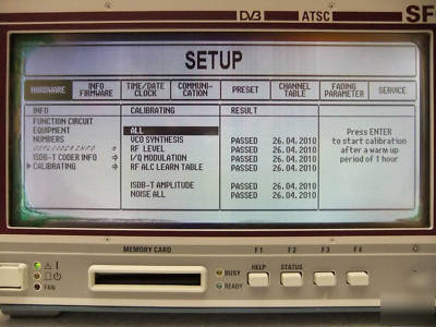 Rohde & schwarz sfq tv test transmitter B5,B6,B11,B26