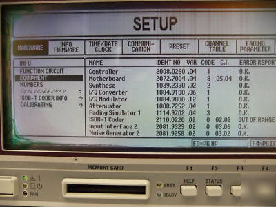 Rohde & schwarz sfq tv test transmitter B5,B6,B11,B26