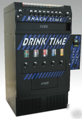 Snack soda changer combo vending machine compact