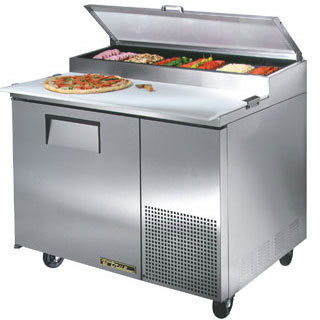 True tpp-44 refrigerated counter, deli/pizza prep tabl