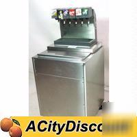 Used selmix 6 head soda beverage dispenser w/ ice bin
