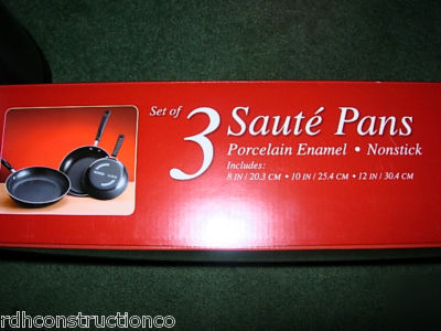 Tramontina quality saute' pans 3 nonstick 8