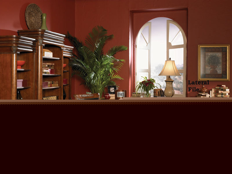 Vineyard computer l desk office collection furniture