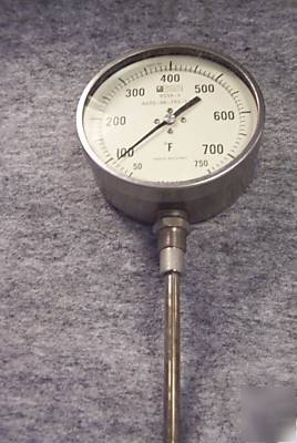 Weksler shock resist 50 - 750 f industrial thermometer