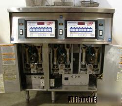 Pitco frialator 3 well ng fryer w/elec.fastron controls