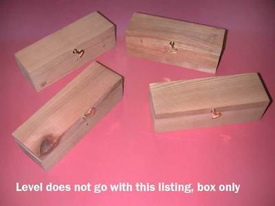 Starrett 6 inch machinist level wood storage box cedar