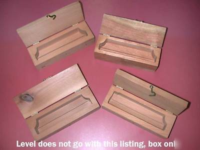 Starrett 6 inch machinist level wood storage box cedar