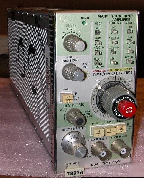 Tektronix 7B53A dual time base plug-in tested .