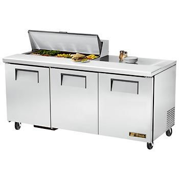 True tssu-72-10 refrigerated prep table 10 pans - 72