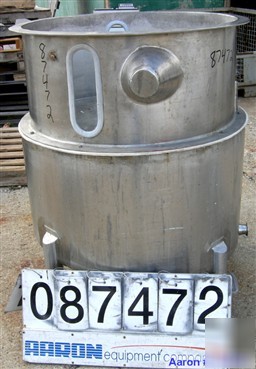 Used: walker tank, 100 gallon, 316 stainless steel, ver