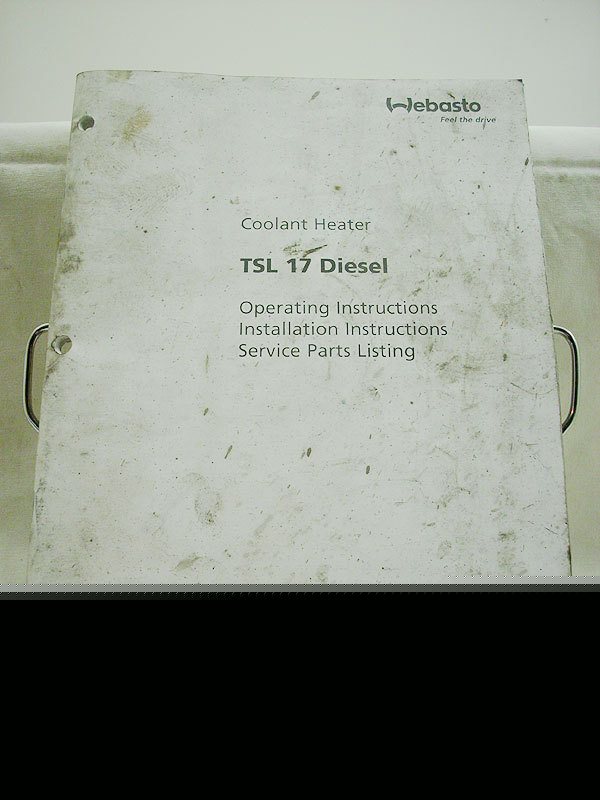 Webasto tsl 17 diesel heater operating install manual