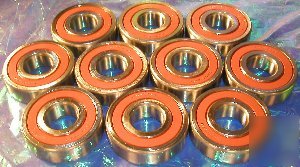 10 sealed ball bearing 6302DD 15X42X13