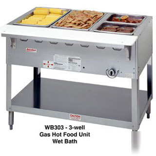 Duke WB305 hot food table, 5 well, 72 3/8