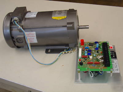 1 hp, nema 56C, dc motor and variable speed control