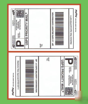 1400 self adhesive mailing shipping label paypal usps