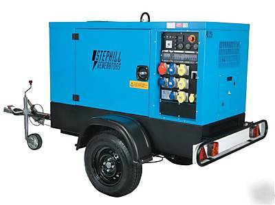 20 kw silent diesel trailer enclosed generator, export 