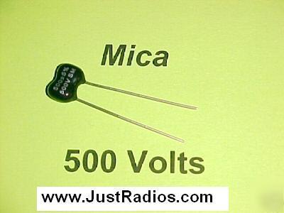 8PF at 500V dipped silver mica capacitors : qty=11