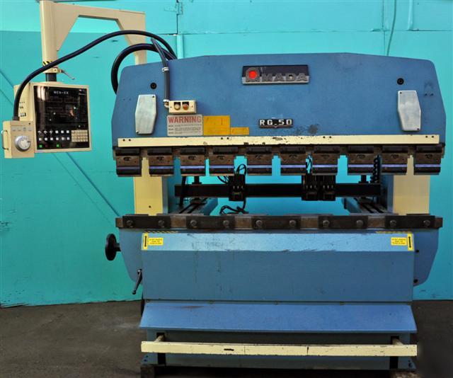 Amada rg 50SCNC hydraulic press brake, 3 axis NC9EX 