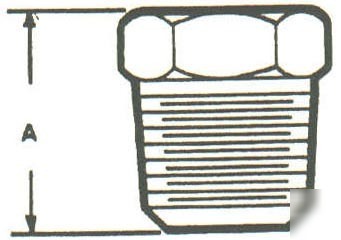 Brass pipe 13/16 hex bushing fitting 101A-dc 1/2X3/8 