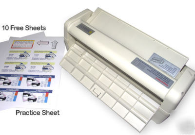 Business card electric cutter/slitter/maker full bleed