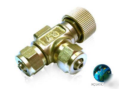 CO2 needle valve - regulator brass pressure control gas