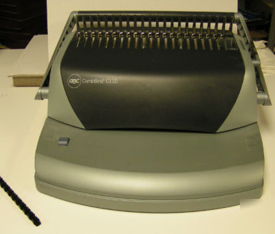 Gbc combbind C110 plastic comb binding system machine 