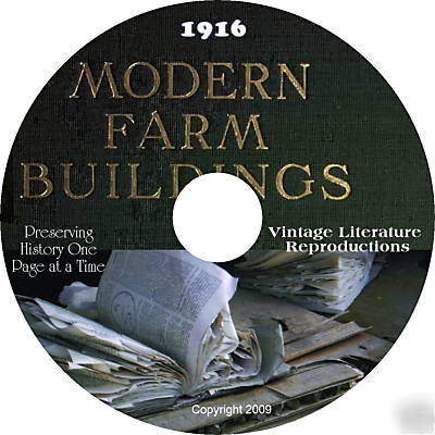 How to build farm buildings & barns book - 1916 on cd 