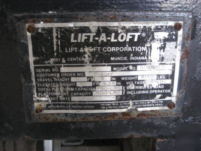 Lift a loft electric man lift manlift 