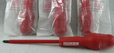 Lot of 3 facom electrician screwdrivers electrical tool