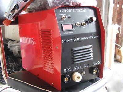 Lotos CT520D 50A plasma cutter 200 tig stick arc welder