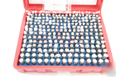 New 250 M2 .251-.500 steel plug pin gage set minus/plus 
