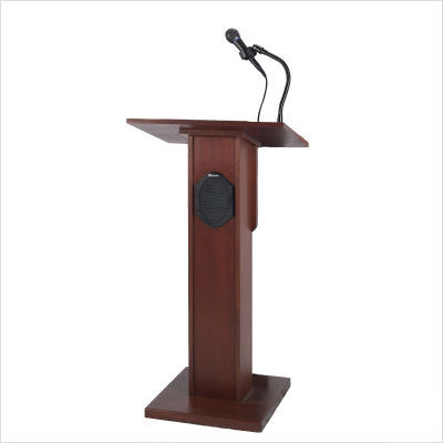 Amplivox sound systems elite lectern finish: mahogany