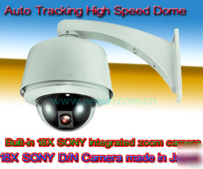 Cctv 18X auto motion tracking ptz day/night sony camera