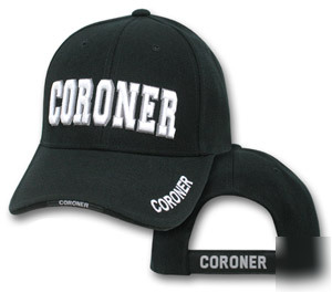 Deluxe coroner white embroidered hat