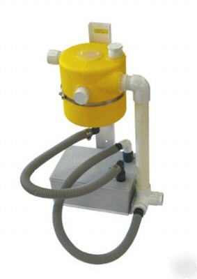 Dental amalgam separator in-line for vacuum system 