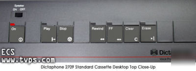 Dictaphone 2709 standard cassette transcriber 
