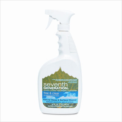 Free & clear natural glass & surface cleaner, 32OZ