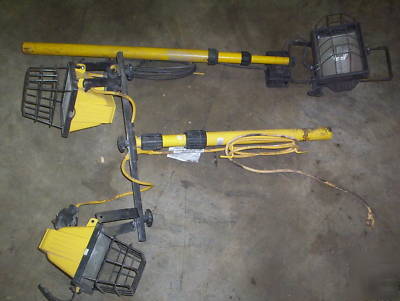 Halogen work lights free standing tools lighting