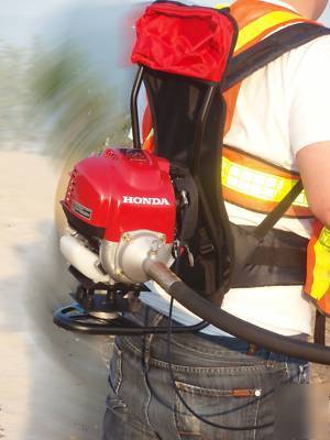 Honda concrete vibrator 4 cycle gas with 10' long head