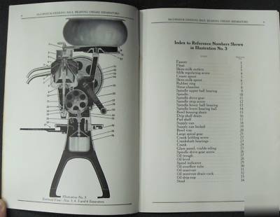 Mccormick deering cream seperator or manual 1928 excd